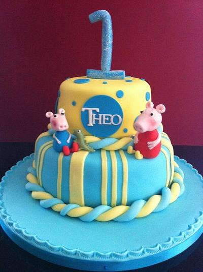 Peppa pig and george - Cake by rachelle