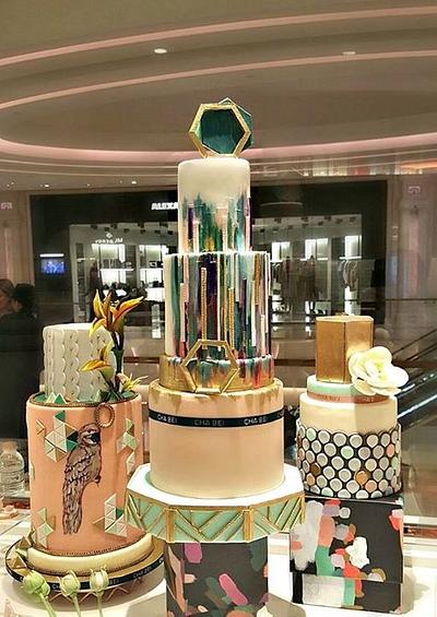 Contemporary Art Deco Cake Set - Cake by Jackie Florendo