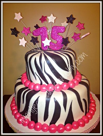 Zebra stripes cake - Cake by Jessica Chase Avila