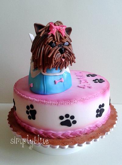 Dog in bag cake - Cake by simplyblue