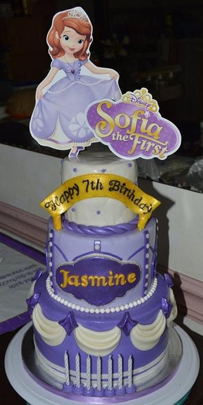 Sofia the First themed cake - Cake by gelai