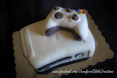 X-Box Groom's Cake with Controller - Cake by Jennifer's Edible Creations