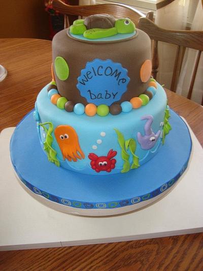 Under The Sea Baby Shower Cake - Cake by Michelle