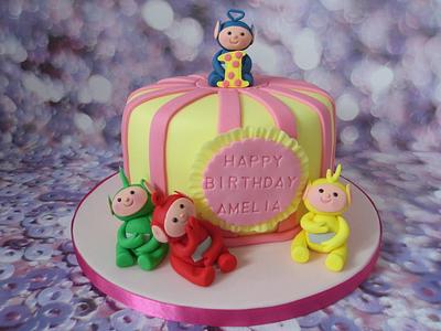 Teletubby 1st birthday cake. - Cake by Karen's Cakes And Bakes.