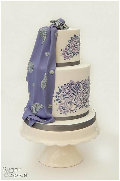 Saree Inspired Hand Painted 18th - Cake by Sugargourmande Lou