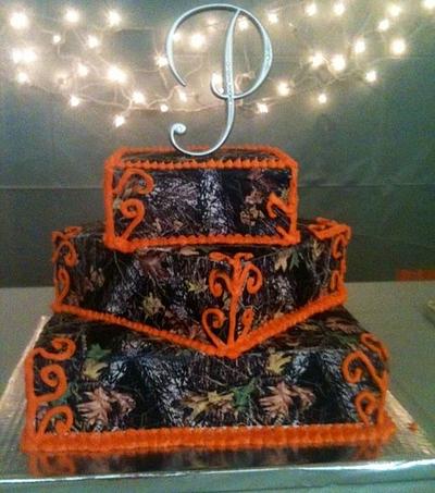 Camo country wedding - Cake by Sweet T's Cakes