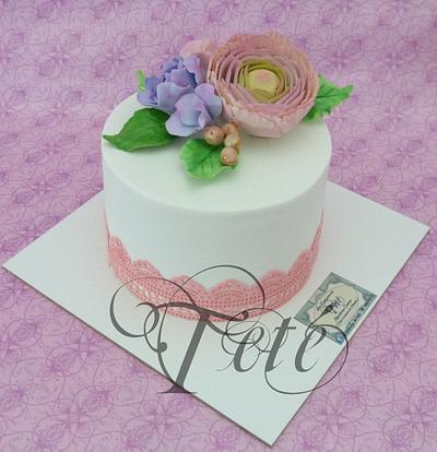 RANUNCULUS PINK - Cake by Teté Cakes Design