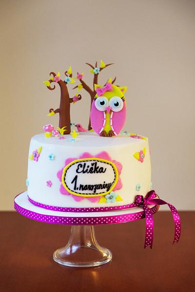 Cute owl cake - Cake by Yuri