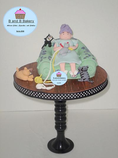 Cat Lady Cake....meow - Cake by CakeLuv