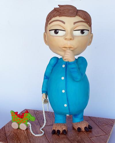 Child in pijama - Cake by Florence Devouge