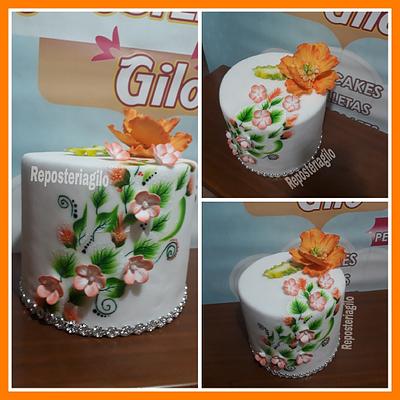 Flores - Cake by Reposteriagilo