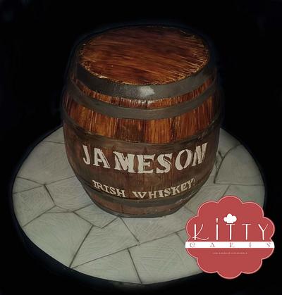 mini jameson whiskey barrel - Cake by Crys 