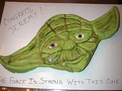 Yoda Graduation Cake - Cake by DesignsbyMaryD
