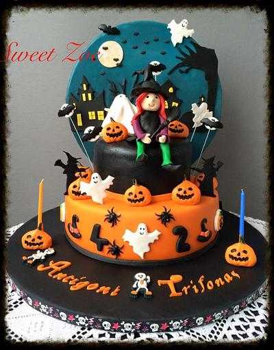 Halloween Birthday Cake - Cake by Dimitra Mylona - Sweet Zoe Cakes