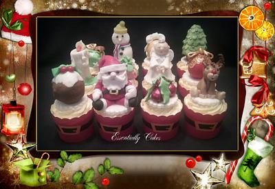 Christmas Cupcakes - Cake by Essentially Cakes