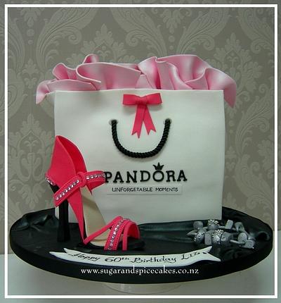 Pandora Gift Bag Cake - Cake by Mel_SugarandSpiceCakes
