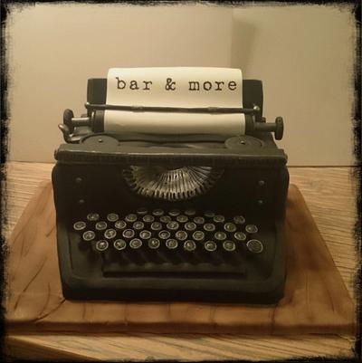 typewriter - Cake by nef_cake_deco