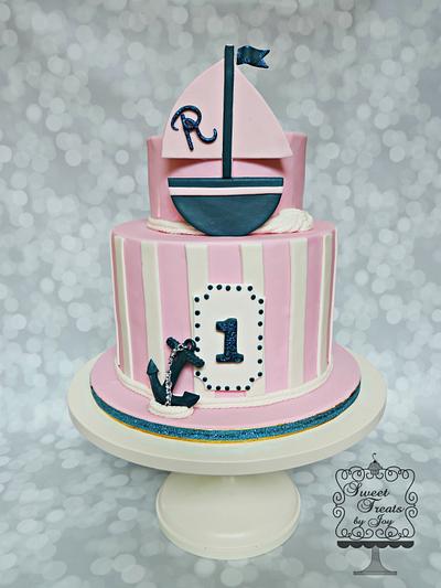 Nautical Birthday Cake - Cake by Joy Thompson at Sweet Treats by Joy