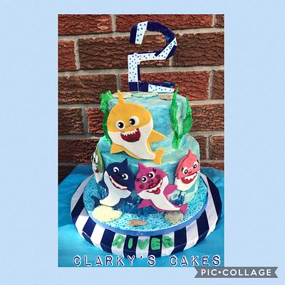 BABY SHARK CAKE  - Cake by June ("Clarky's Cakes")