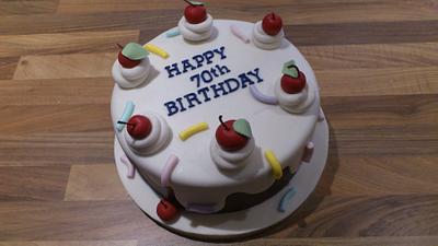Happy 70th Birthday! - Cake by Rachel Nickson