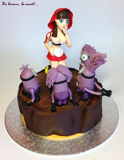 Little Red Riding Hood and the minions - Cake by Luz Igneson