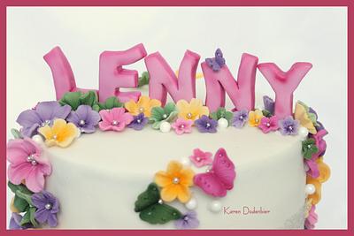 Summer flowers! - Cake by Karen Dodenbier