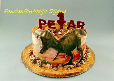 T-rex - Cake by Fondantfantasy