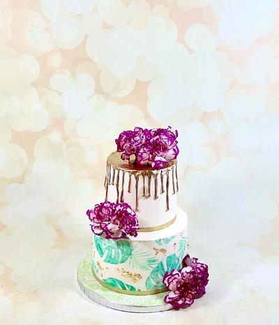 Tropical baby shower cake - Cake by soods