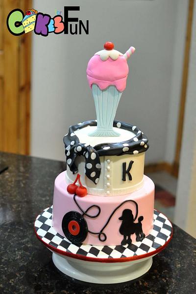 50’s Cake - Cake by Cakes For Fun