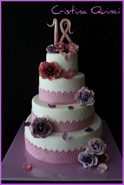 purple hue cake - Cake by Cristina Quinci