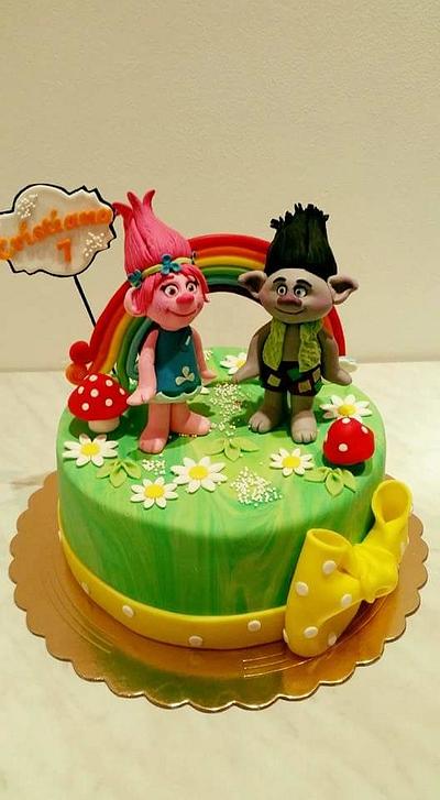 Trolls cake - Cake by Gabriela Doroghy