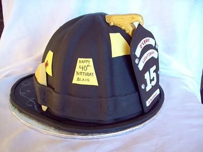 Firemans Hat - Cake by Sassy's Cakes