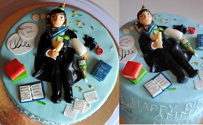 Law student birthday cake - Cake by Rabarbar_cakery