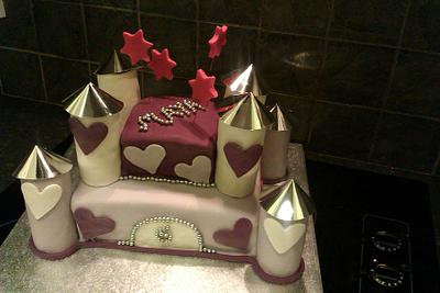 princess castle cake - Cake by kayleigh