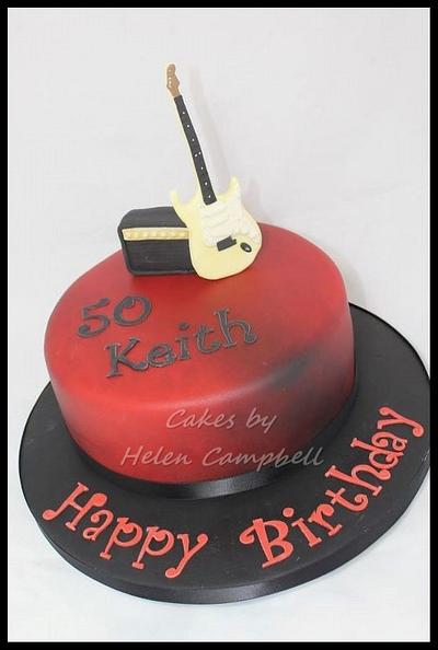 Fender Stratocaster Cake - Cake by Helen Campbell