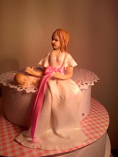 Mother and child - Cake by Maggie Visser