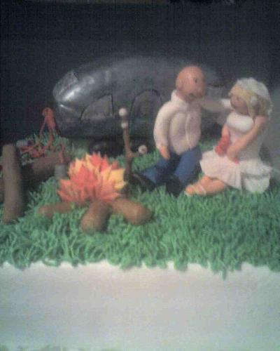 Married at the camper - Cake by Christina