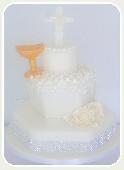First comunion cake - Cake by AgentSucreeKroxy