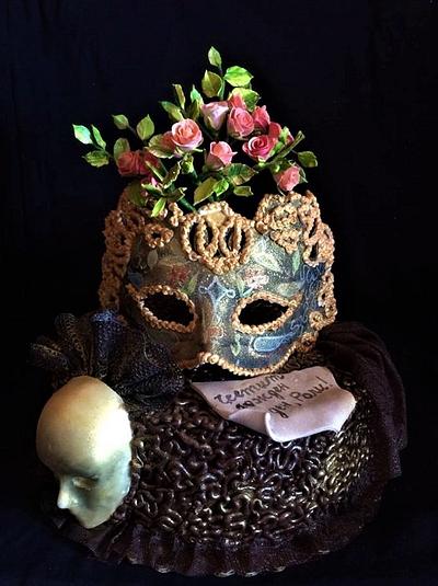 Cake with mask - Cake by WorldOfIrena