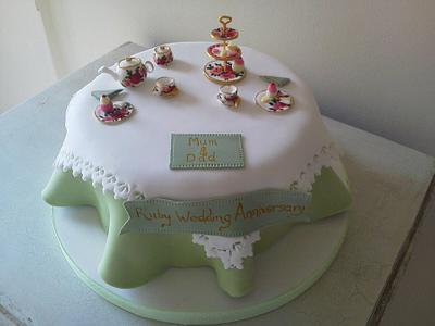Afternoon Tea Table - Cake by Fantasy Cakes and Cookies