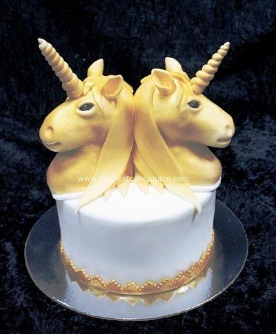 Unicorns cake - Cake by The House of Cakes Dubai