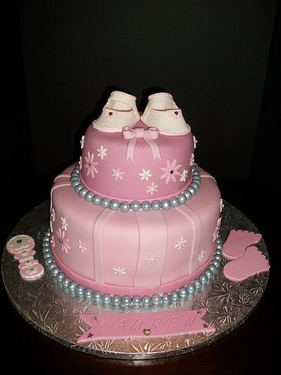 Very Pnk Baby Shower Cake - Cake by Teresa