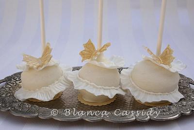 Beautiful Butterfly and Ruffles Cake Pops - Cake by blancs