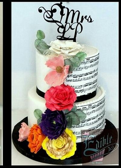 Musical bride - Cake by sophia haniff
