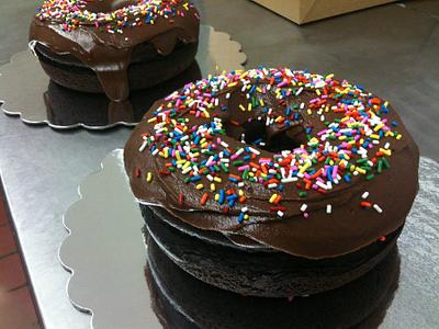 Giant Donut Cake - Cake by Laura