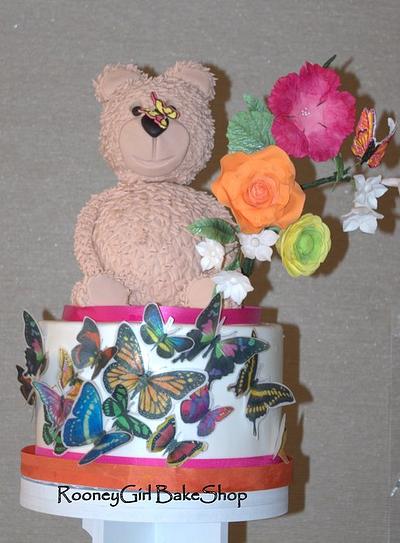 Bear & Butterfly Wedding - Cake by Maria @ RooneyGirl BakeShop