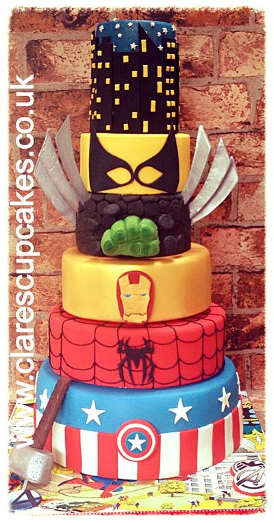 Marvel Superhero Cake - Cake by ClaresCupcakesLondon