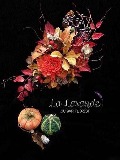 All Things Autumn Sugar Arrangement - Cake by La Lavande Sugar Florist
