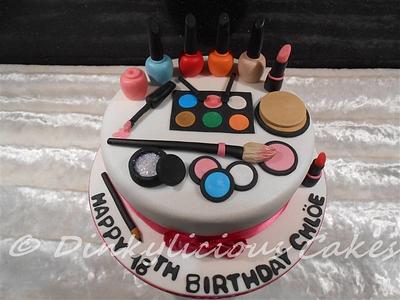 Make-up cake - Cake by Dinkylicious Cakes