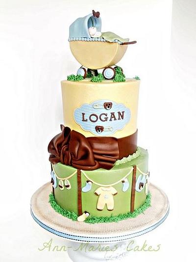 Clothesline Baby shower - Cake by Ann-Marie Youngblood
